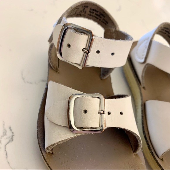 White Salt Water Sandals - Picture 4 of 9